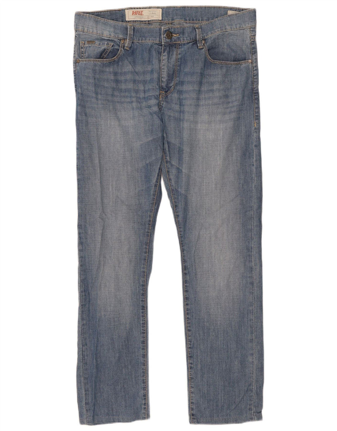 Rifle Herren Slim Jeans W36 L31 Blaue Baumwolle