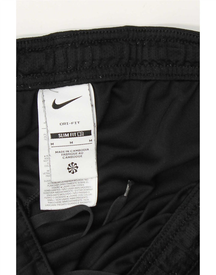 Nike Herren Dri Fit Slim Fit Sportshorts Mittelschwarzes Colourblock-Polyester