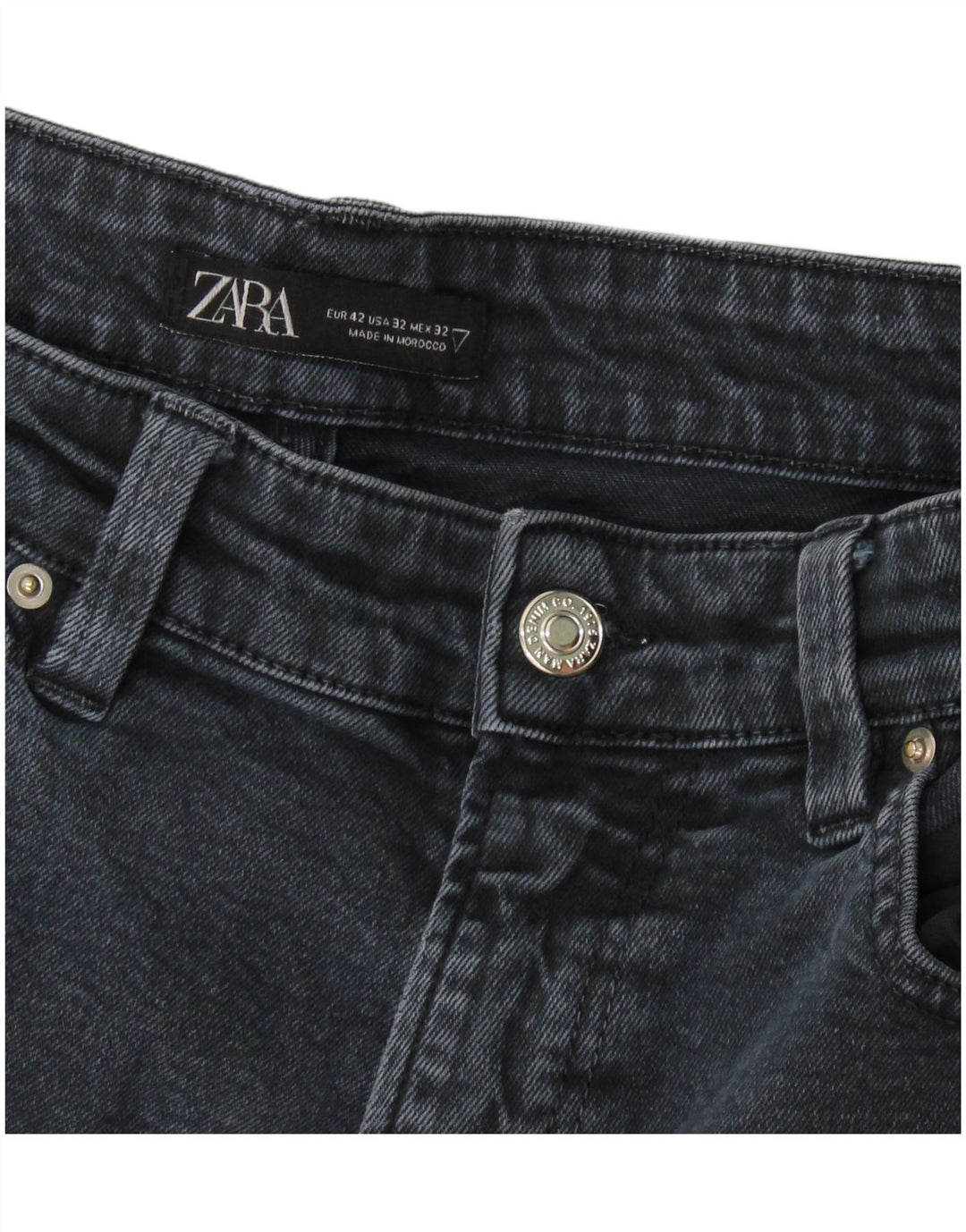 Zara Herren Slim Jeans EU 42 Large W32 L29 Marineblau