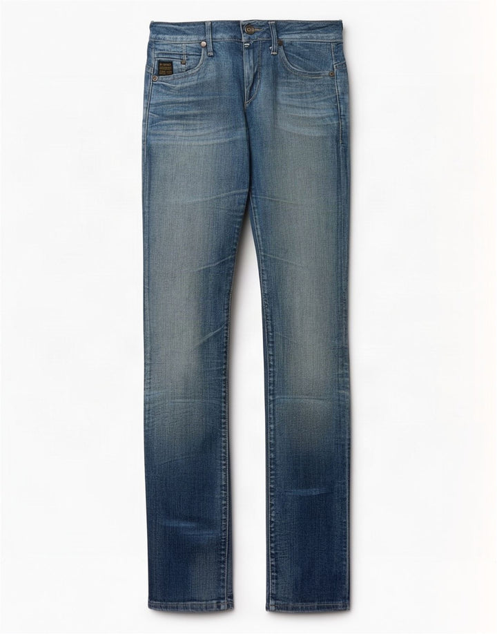 G-Star Damen Slim Jeans W26 L33 Blaue Baumwolle