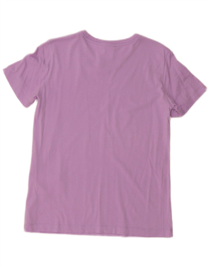 CHAMPION Damen T-Shirt Top UK 10 Small Lila Baumwolle
