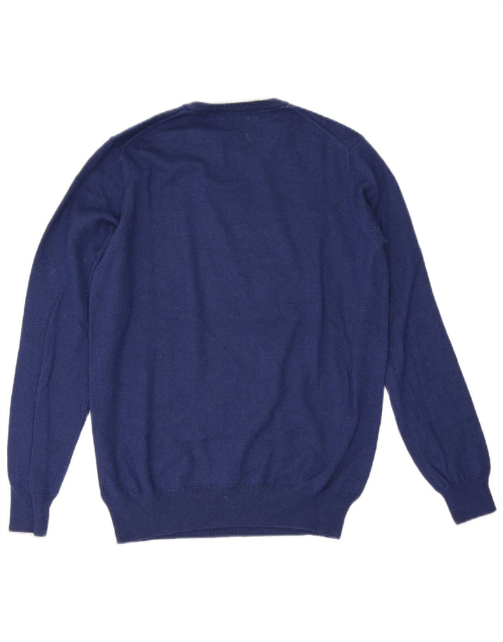 Harmont & Blaine Herren-Pullover mit grafischem Rundhalsausschnitt, mittleres Marineblau