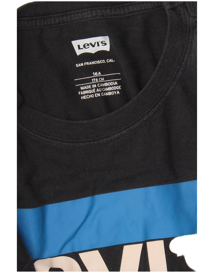 Levi's Jungen T-Shirt mit Grafik, 15–16 Jahre, Schwarz
