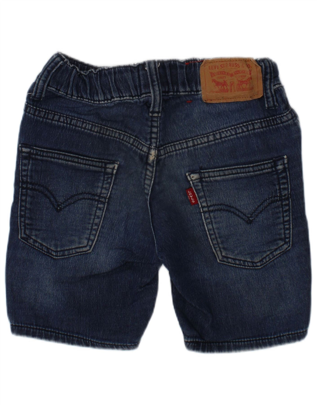 LEVI'S Mädchen-Jeansshorts, 4–5 Jahre, W22, blaue Baumwolle