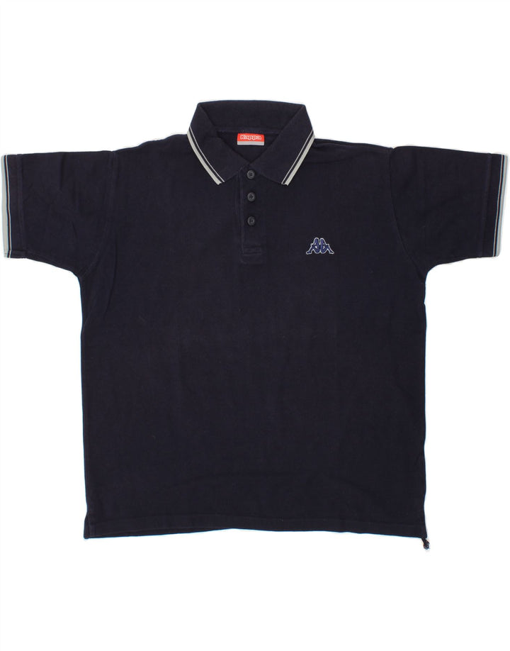 KAPPA Mens Polo Shirt Large Navy Blue Cotton Vintage Kappa and Second-Hand Kappa from Messina Hembry 