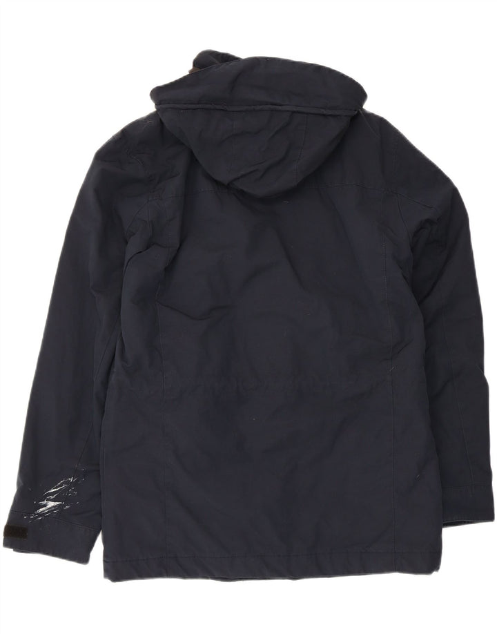 MARKS & SPENCER Herren-Parka mit Kapuze, Größe 36, Marineblau