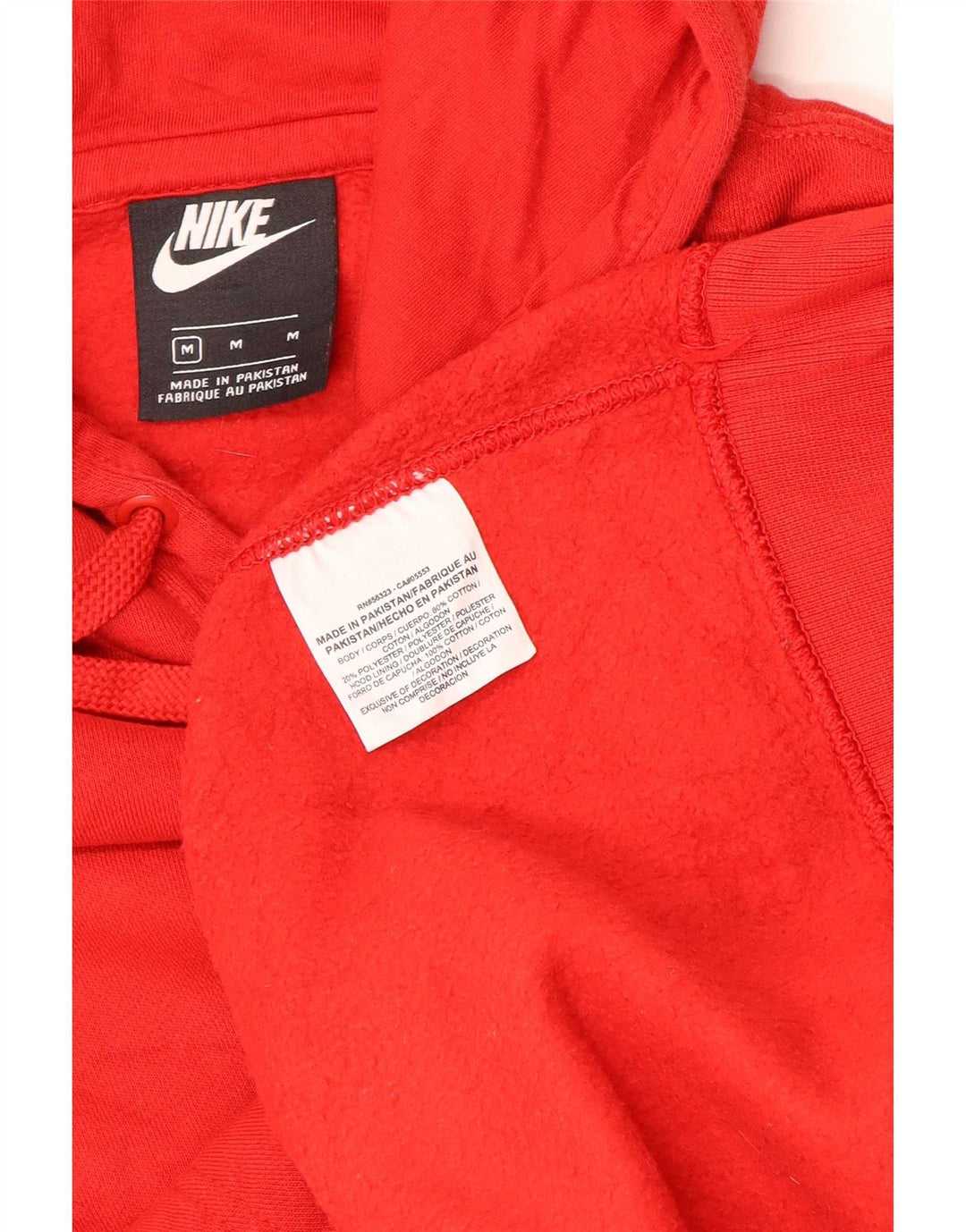 Nike Herren Kapuzenpullover Mittelrotes Polyester