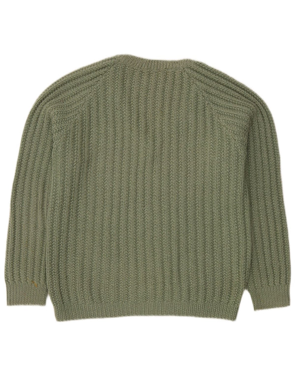 Vintage Herren Pullover mit V-Ausschnitt XL Grün