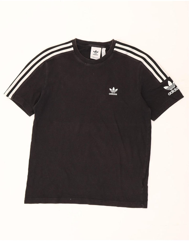 ADIDAS Herren T-Shirt Top Small Schwarz Baumwolle