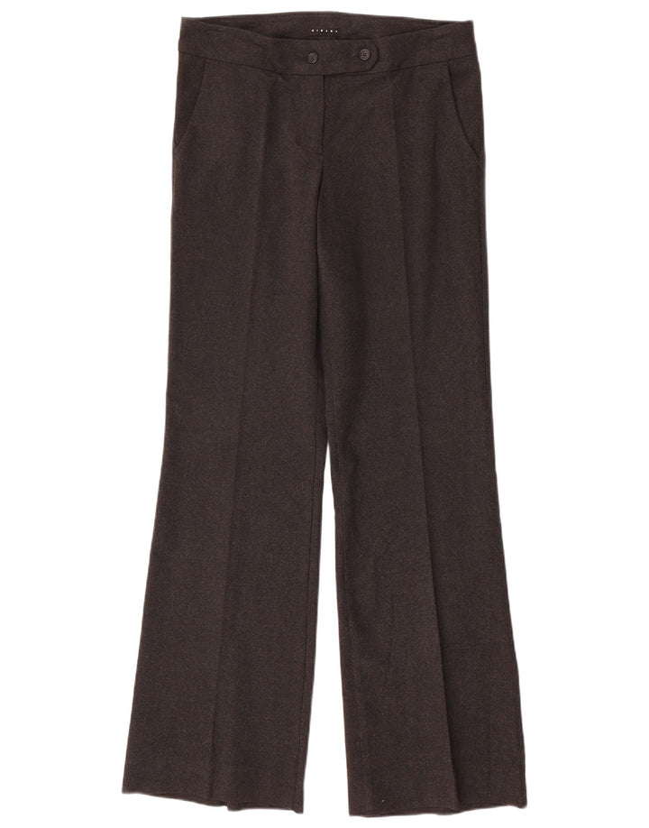 Sisley Damen Bootcut-Anzughose IT 42 Medium W30 L32 Grau meliert