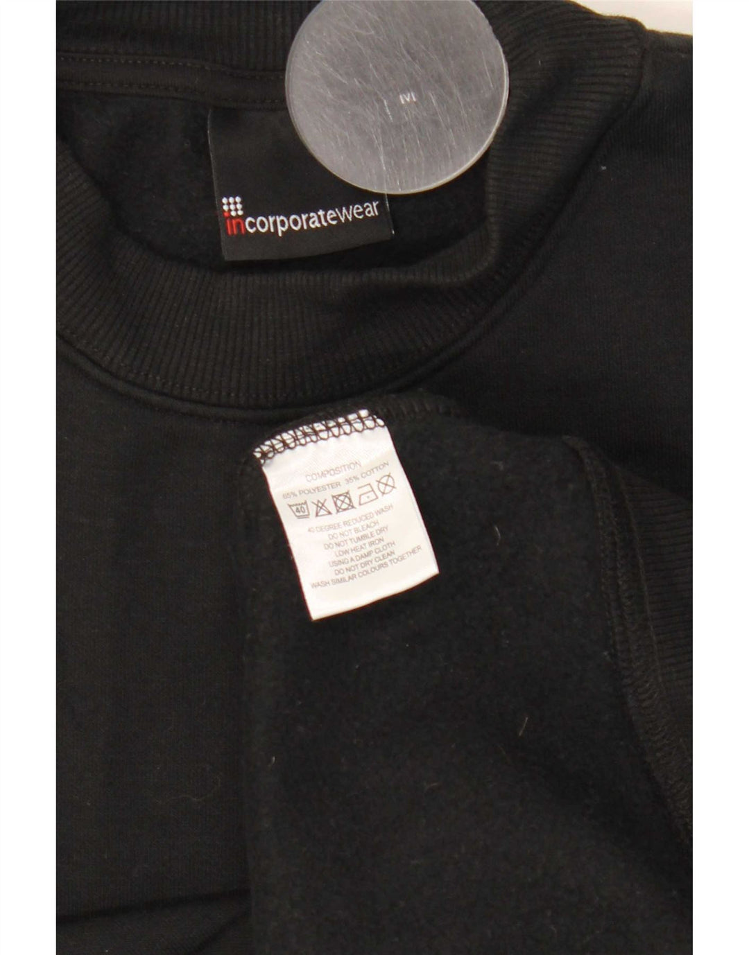 Marks & Spencer Herren-Sweatshirt-Pullover, Mittelschwarz, Polyester