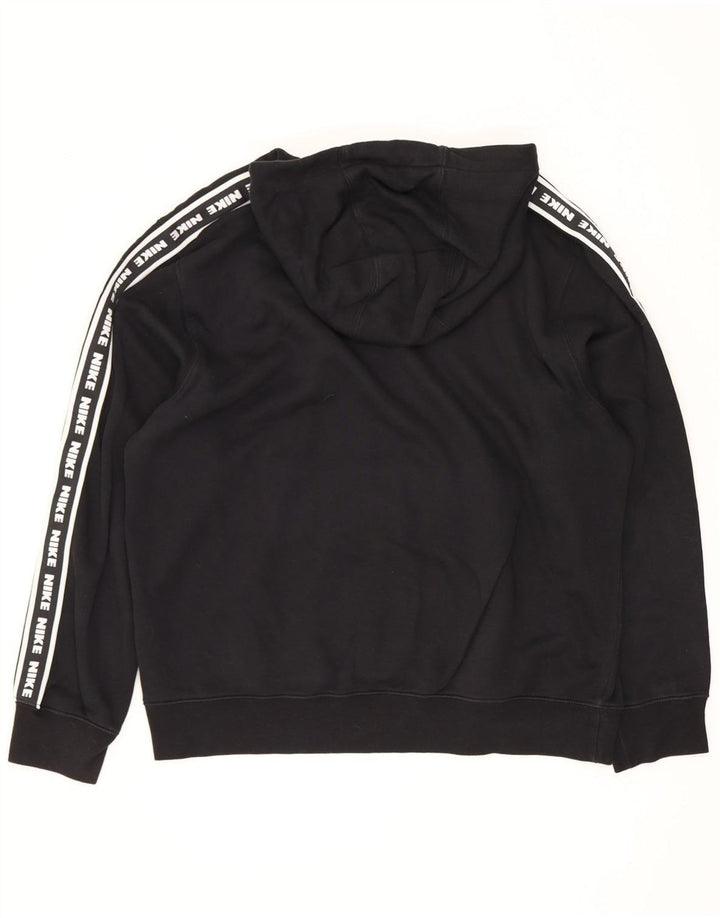 Nike Herren-Kapuzenpullover mit Grafik, groß, aus schwarzer Baumwolle