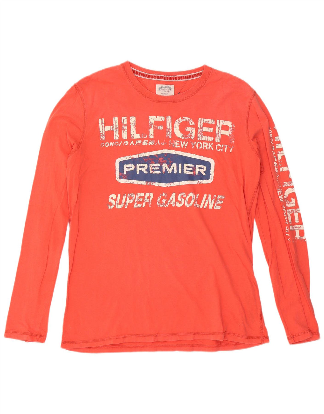 Tommy Hilfiger Herren Graphic Top Langarm XL Rot Baumwolle