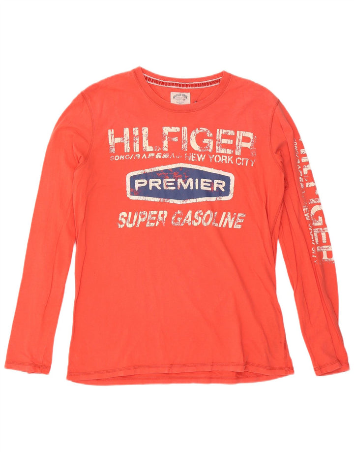 Tommy Hilfiger Herren Graphic Top Langarm XL Rot Baumwolle