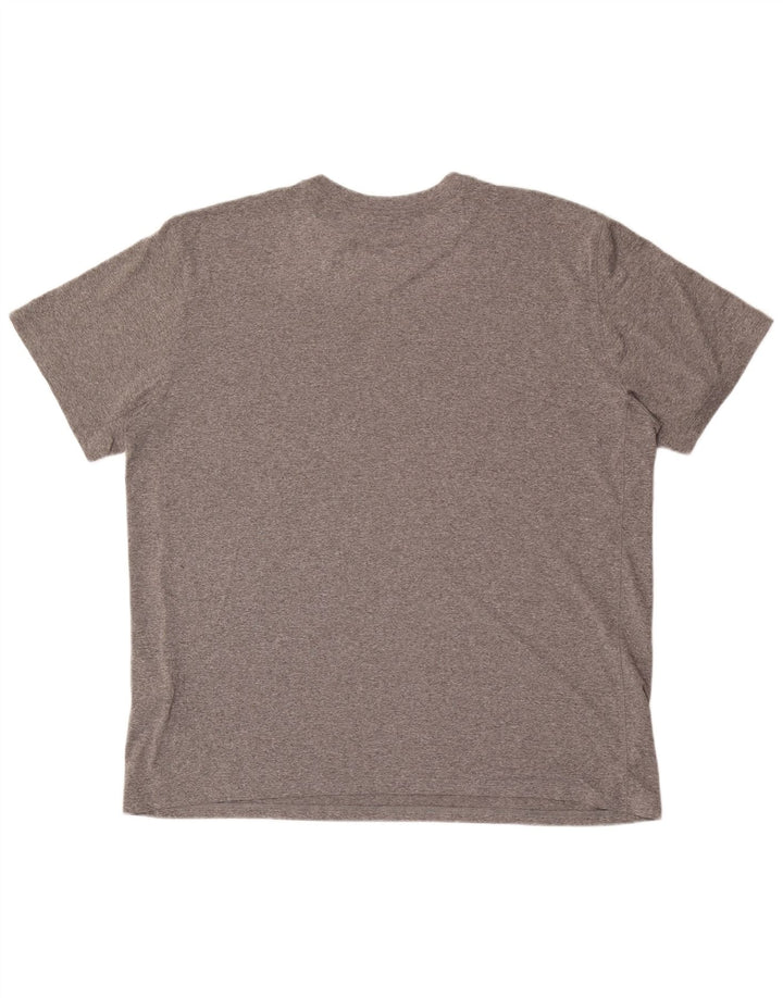 Nike Herren Dri Fit Graphic T-Shirt Top 2XL Grau Polyester