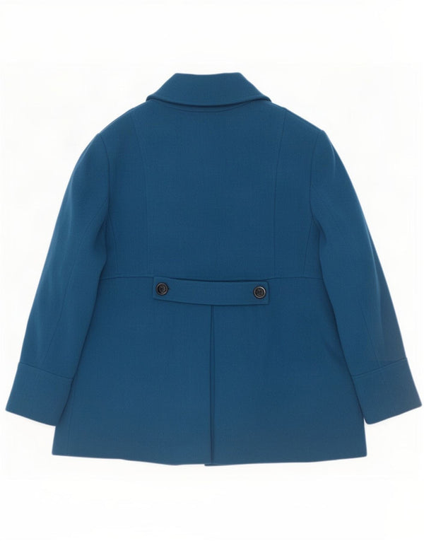 John Rocha Damen Pea Coat UK 22 3XL Blaue Wolle