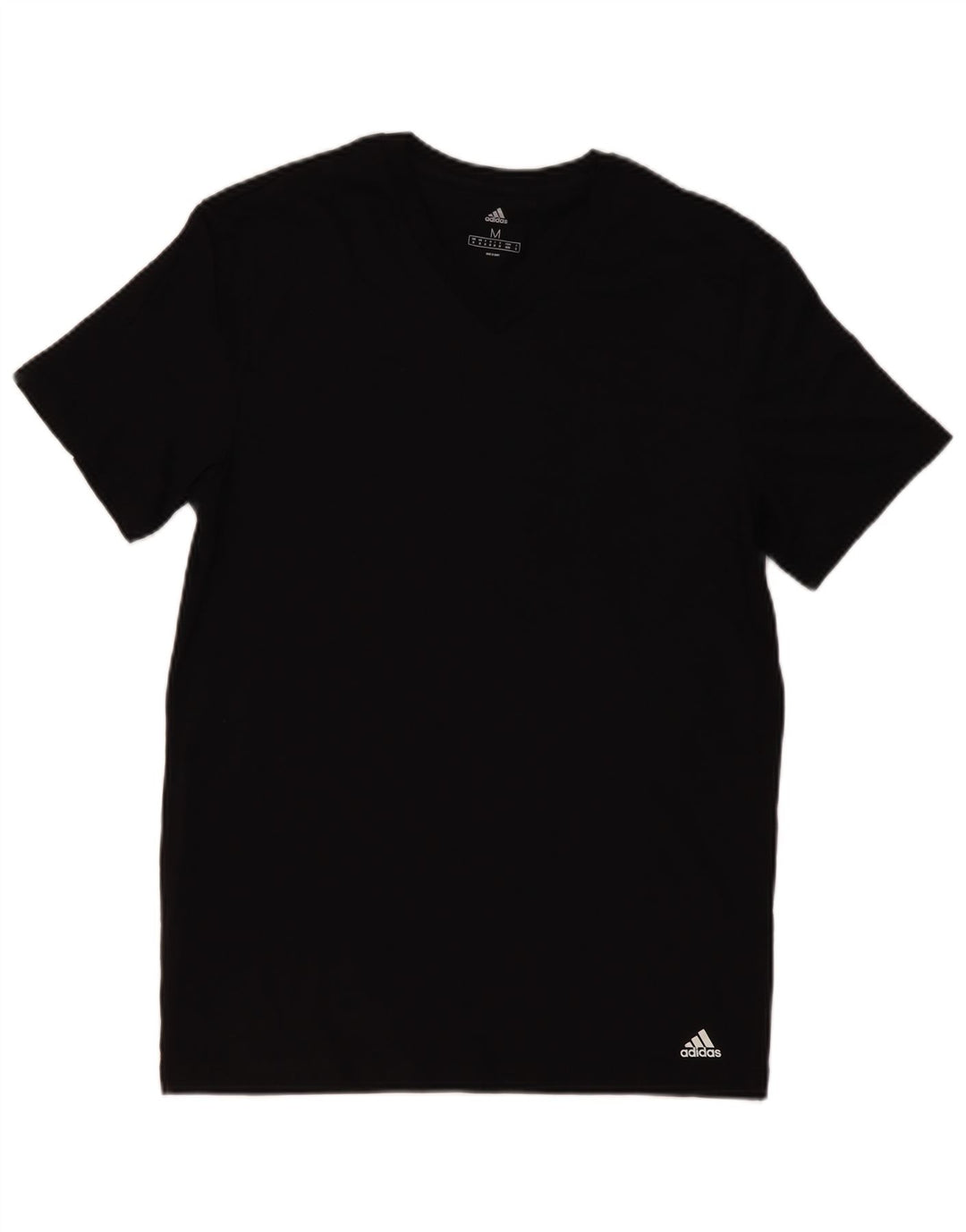 ADIDAS Herren T-Shirt Top Medium Schwarz Baumwolle