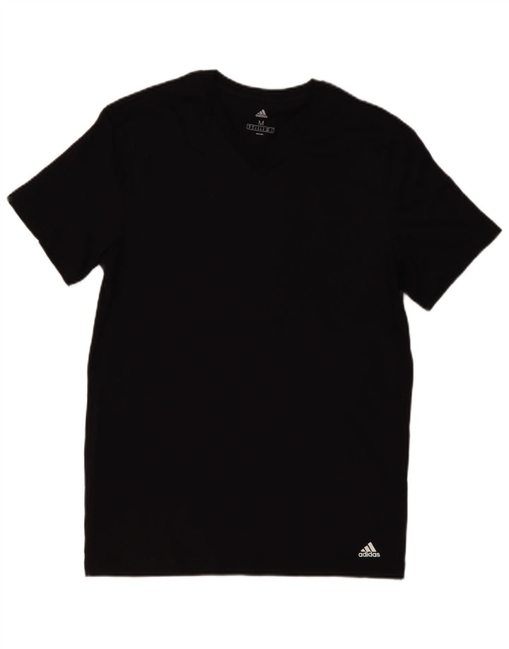 ADIDAS Herren T-Shirt Top Medium Schwarz Baumwolle