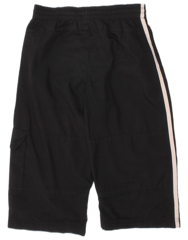 Adidas Jungen Bermuda Sportshorts 9–10 Jahre, schwarzes Polyester