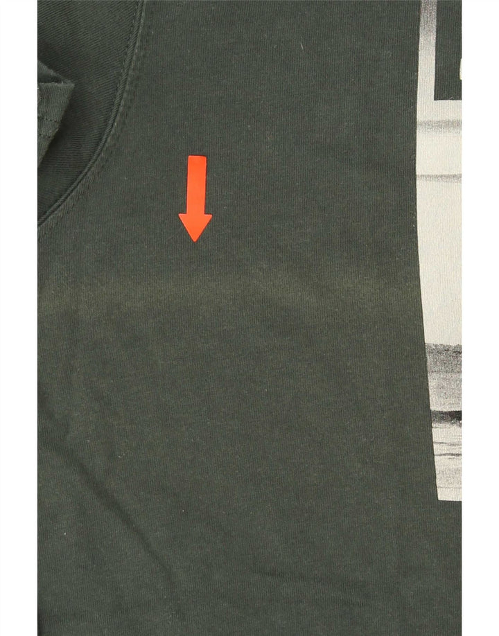Barbour Tailored Fit Graphic T-Shirt-Oberteil für Herren aus mittelgrüner Baumwolle