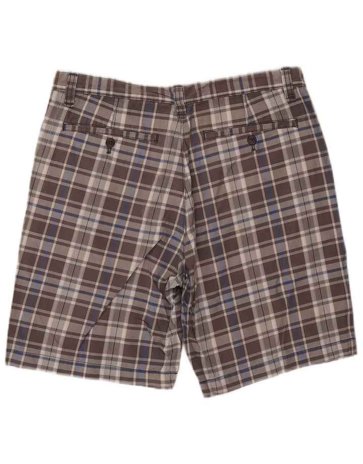 EDDIE BAUER Herren Chino-Shorts W34, groß, grau kariert