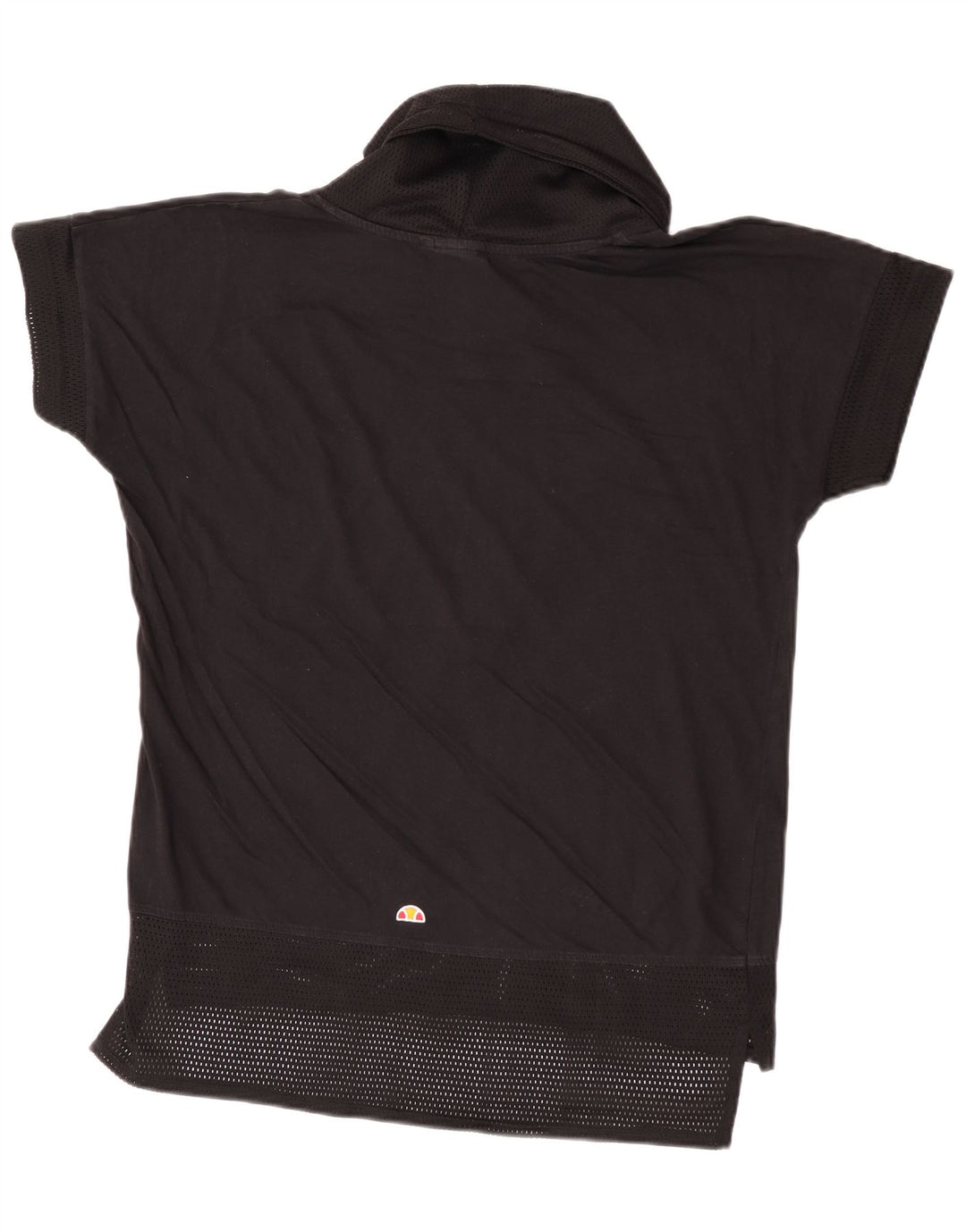 Ellesse Womens Graphic T-Shirt Top UK 14 Mittelschwarze Baumwolle