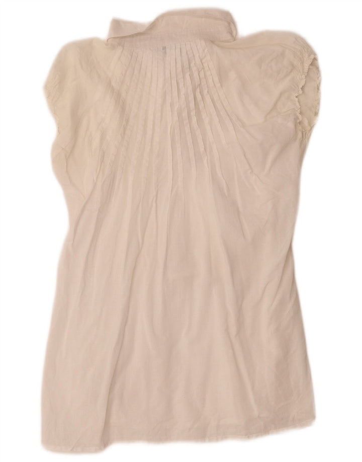 Max & Co. Damen Blusenoberteil UK 14 Large Weiß