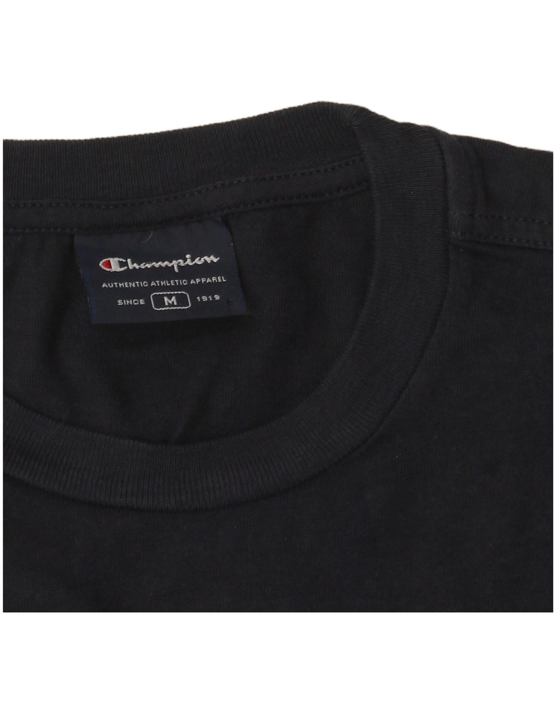 Champion Damen Grafik-T-Shirt-Oberteil UK 14 Medium Marineblau