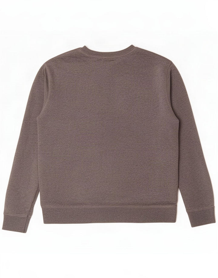 Marks & Spencer Herren-Sweatshirt-Pullover, mittelgrau gefleckte Baumwolle