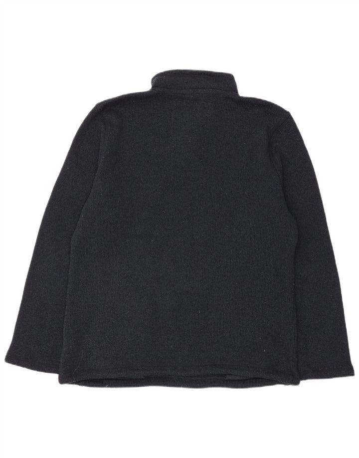 Weird Fish Herren-Pullover mit Knopfkragen, groß, marineblau, Polyester