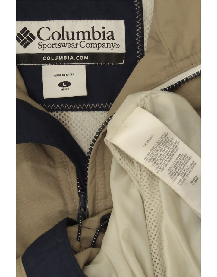 Columbia Herren Regenjacke UK 40 Large Khaki Nylon