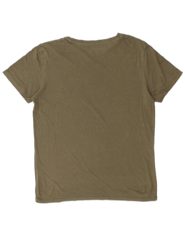 Jack & Jones Herren T-Shirt Top Large Khaki Baumwolle