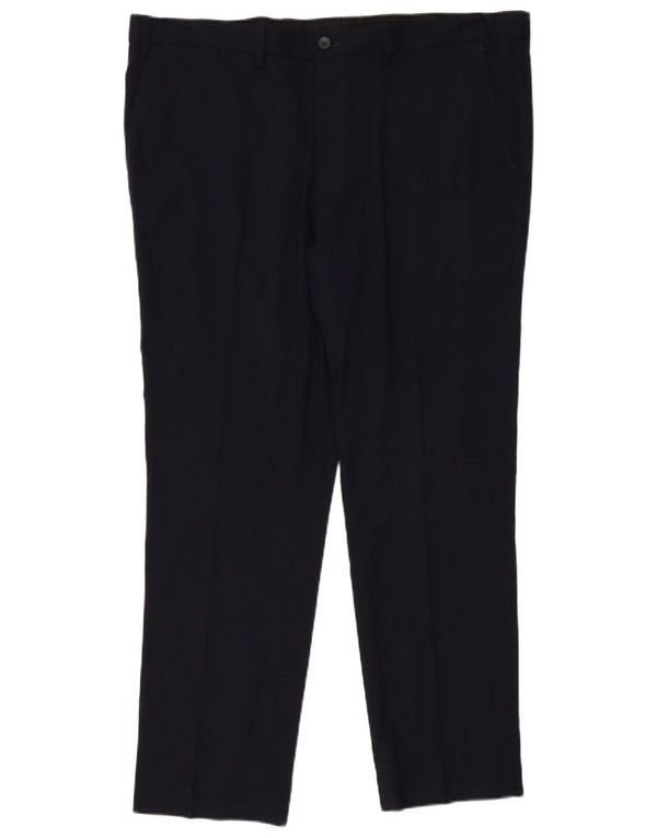 Marks & Spencer Slim Chino-Hose für Herren, W42, L31, Marineblau, Polyester