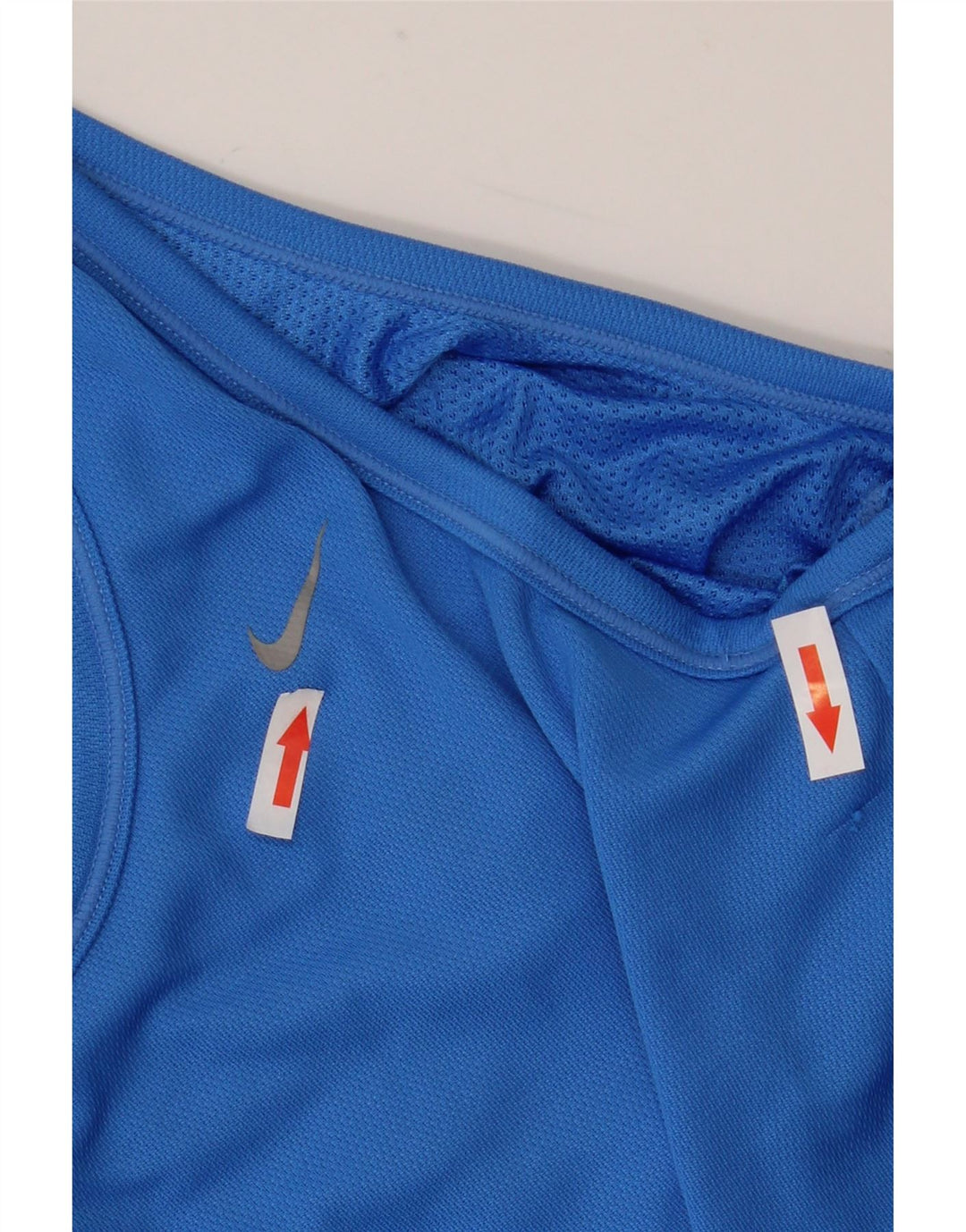 Nike Damen Weste Top UK 8 Small Blau Polyester