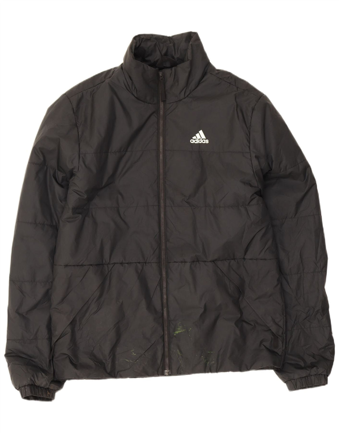 Adidas Herren gepolsterte Jacke UK 36 Small Schwarz Polyester