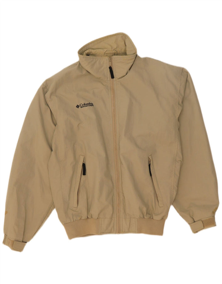 Columbia Herren Regenjacke UK 36 Small Beige Nylon
