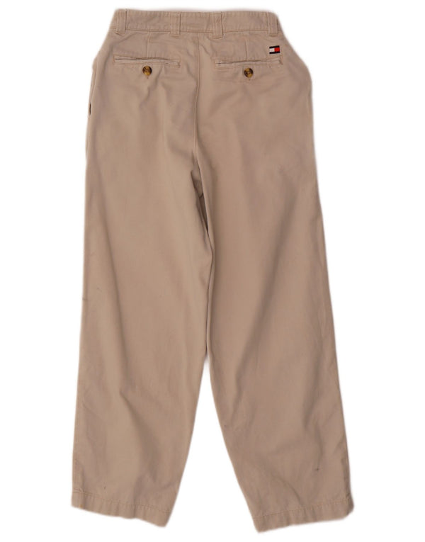 Tommy Hilfiger Chino-Hose mit Pegged für Jungen, 7–8 Jahre, W22 L24, beige Baumwolle