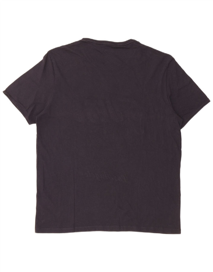 Guess Herren-T-Shirt mit Grafik, XL, Marineblau, Baumwolle