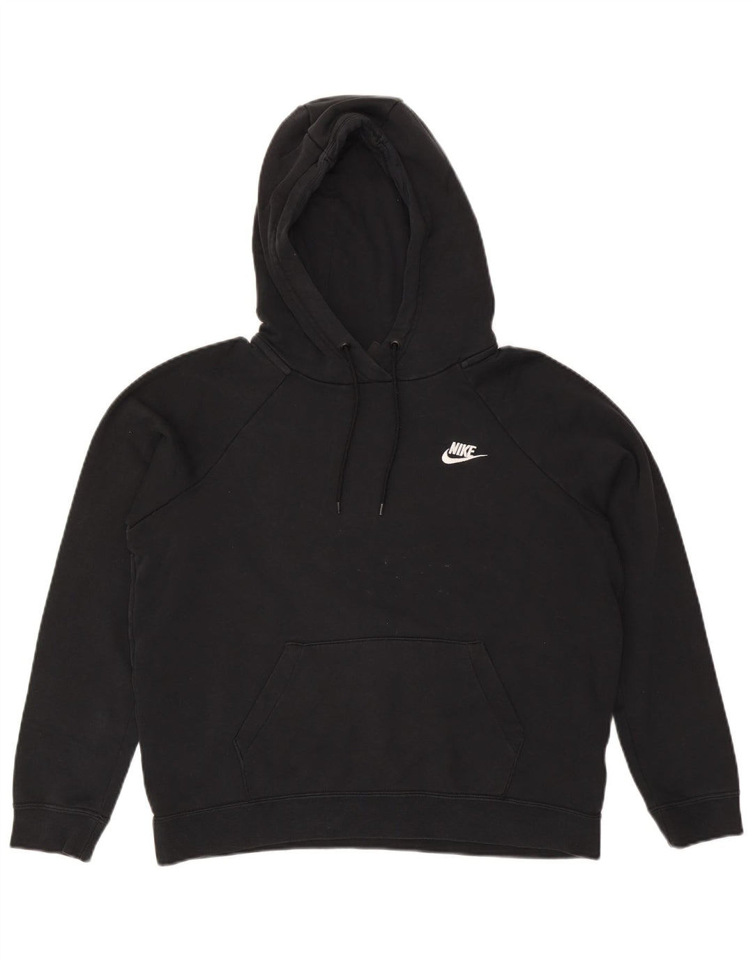 Nike Damen-Pullover mit übergroßem Kapuzenpullover, Gr. 14, mittelschwarz, Baumwolle