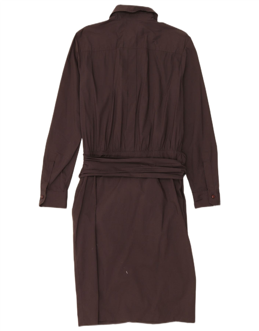 Intrend Damen Pullover-Hemdkleid UK 14 Große braune Baumwolle