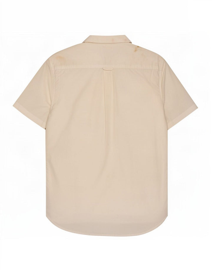 Superdry Herren-Kurzarmhemd, groß, aus weißer Baumwolle