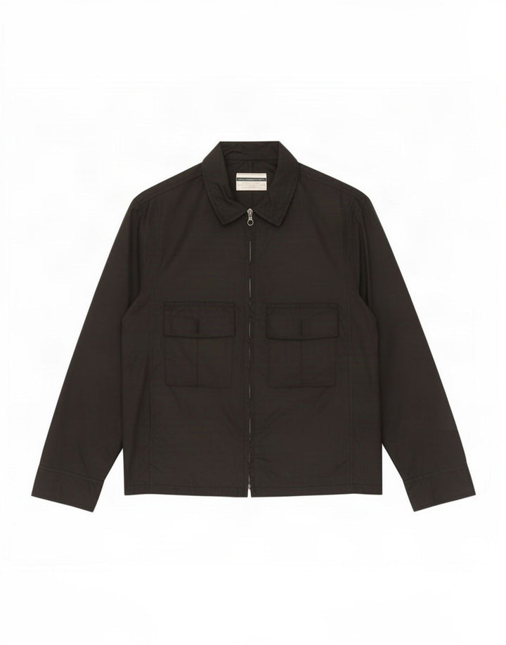 Benetton Damen Utility-Jacke IT 44 Mittelschwarzes Polyamid