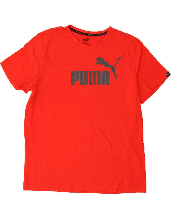 PUMA Mens Graphic T-Shirt Top XL Red Cotton Vintage Puma and Second-Hand Puma from Messina Hembry 