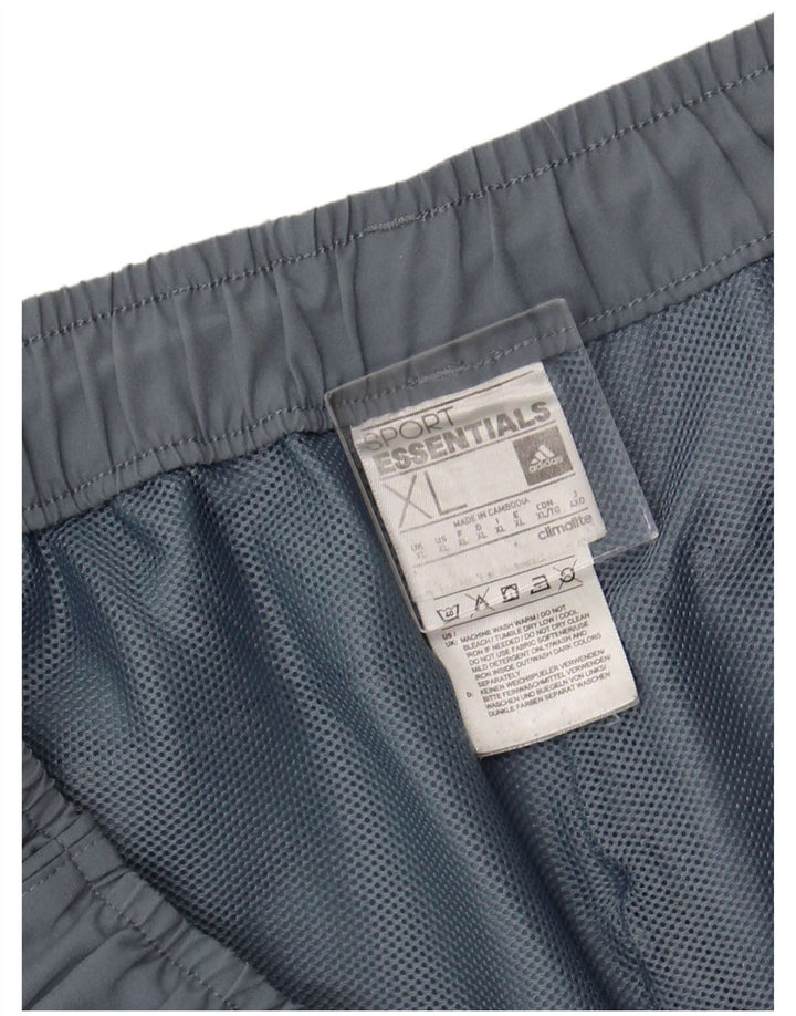 ADIDAS Mens Climalite Sport Shorts XL Grey Polyester
