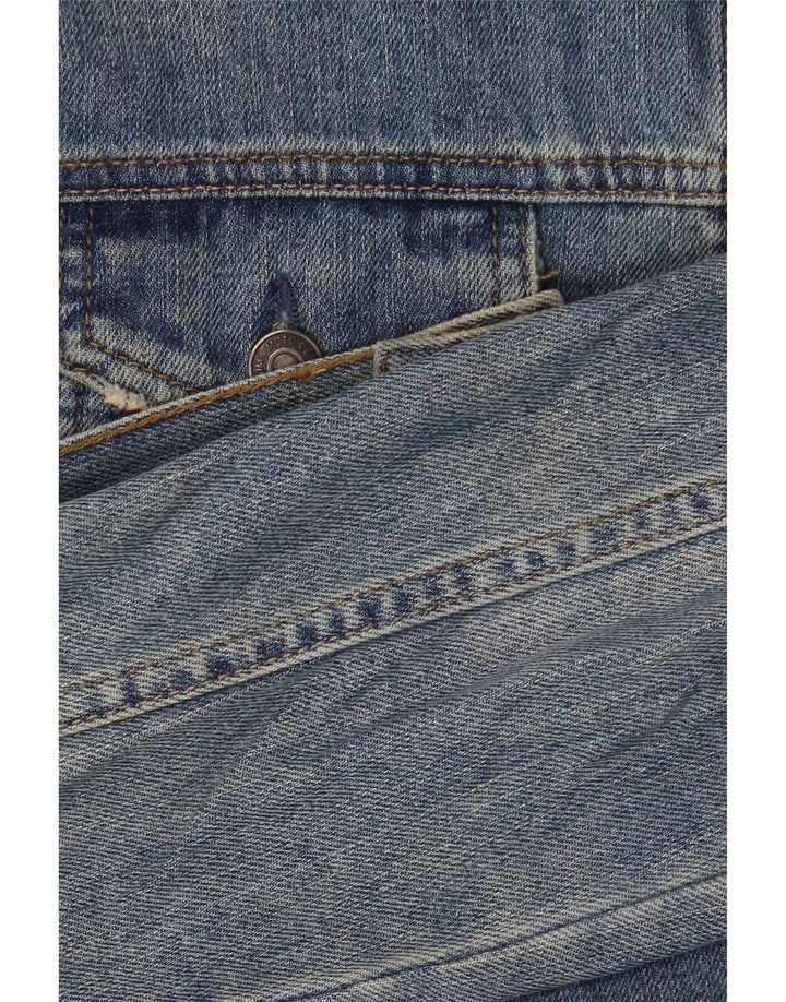 Moto Damen Jeansjacke UK 12 mittelblaue Baumwolle