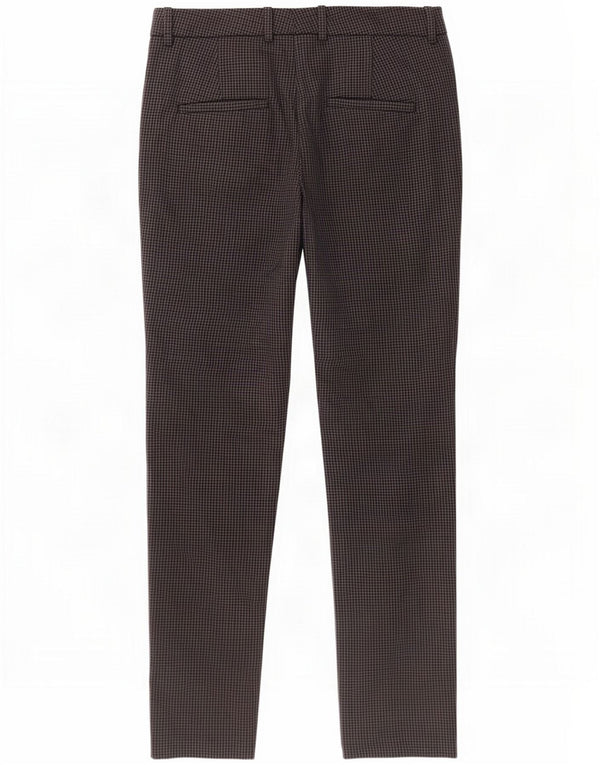 Zara Damen gerade Chinohose EU 40 Medium W30 L28 Grau kariert