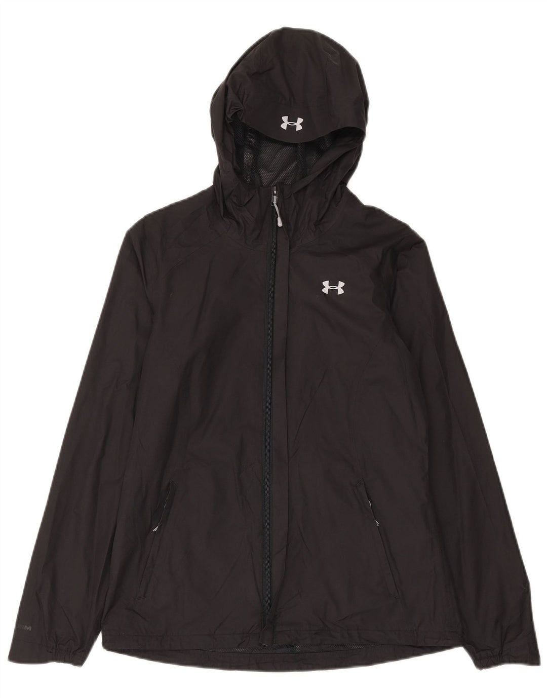 Under Armour Herren-Regenjacke mit Kapuze, UK 36, Größe S, Schwarz, Polyester