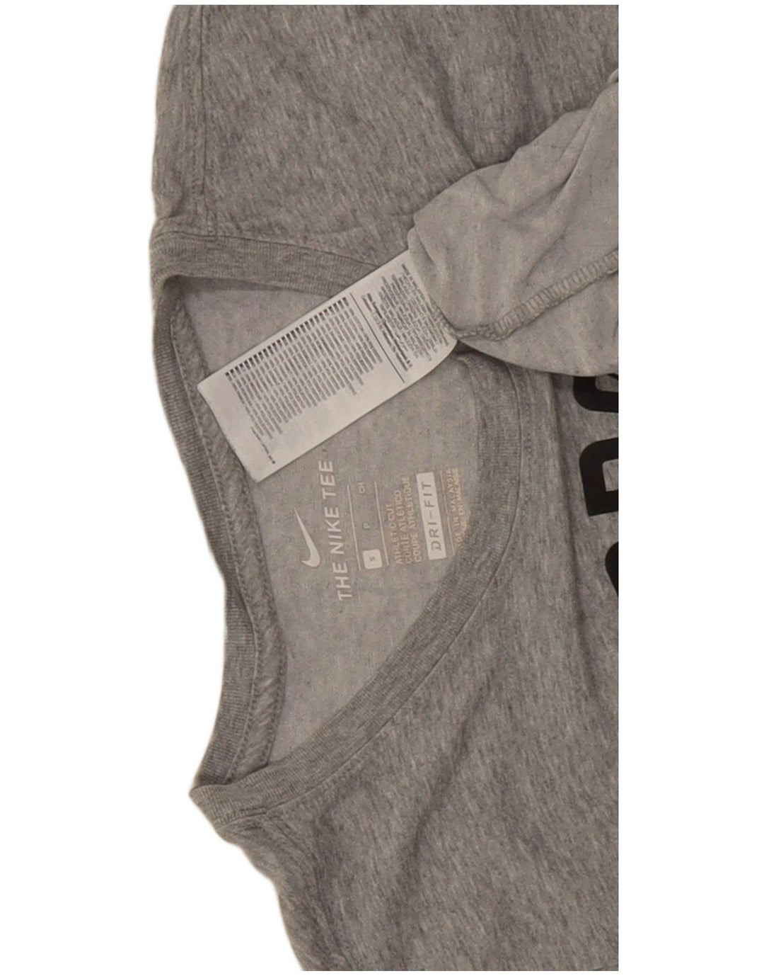 Nike Herren Dri Fit Graphic T-Shirt Top Small Grau Baumwolle