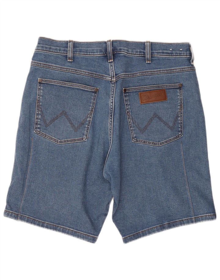 Wrangler Herren-Jeansshorts W34, große blaue Baumwolle