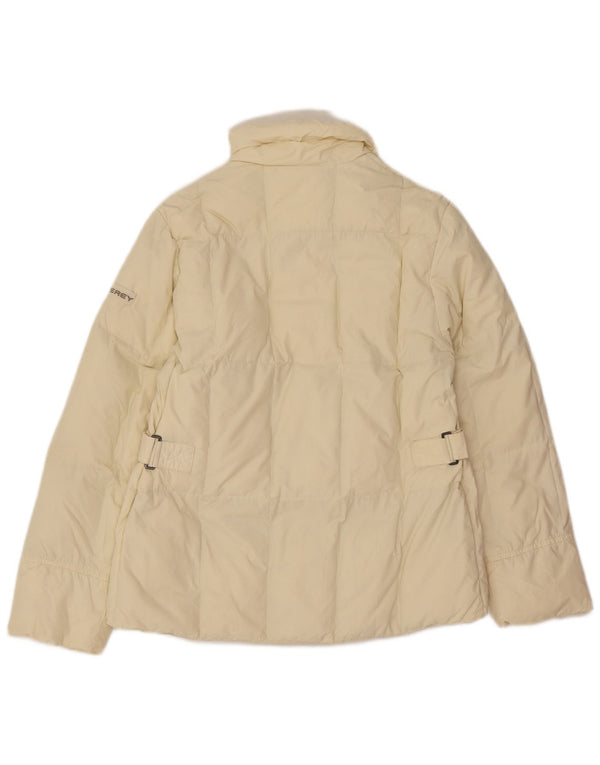 PEUTEREY Damen Wattierte Jacke IT 44 Medium Off White Polyamid